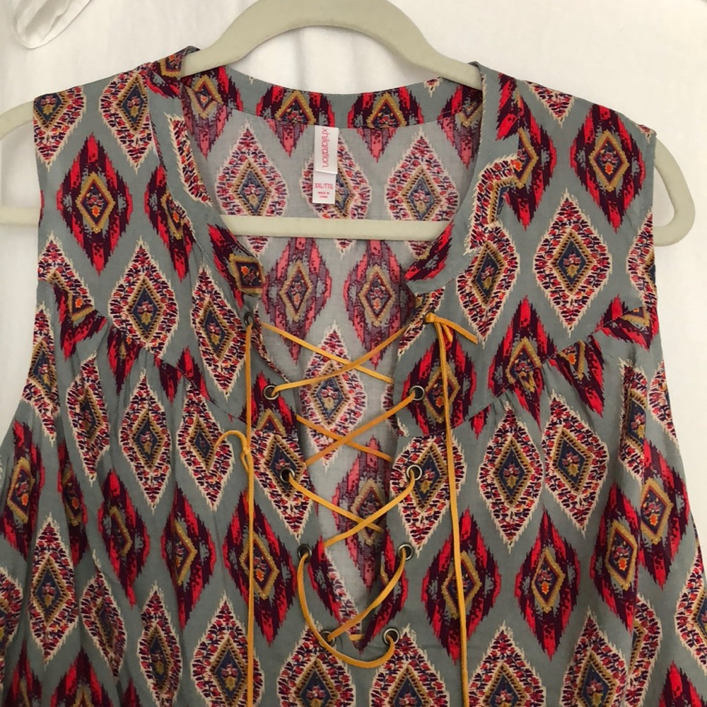 NWT xhilaration Target ikat top XXL
